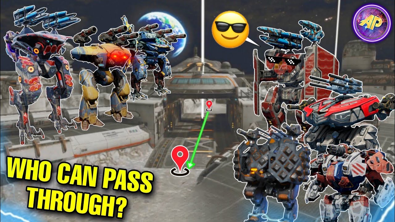 🔥 WHICH TITANS CAN PASS THROUGH THE CENTRE BUILDING ON MOON MAP? || WAR ROBOTS WR ||