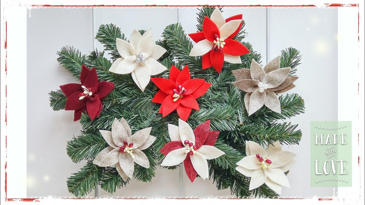 Stella di Natale in feltro facile & senza cucire