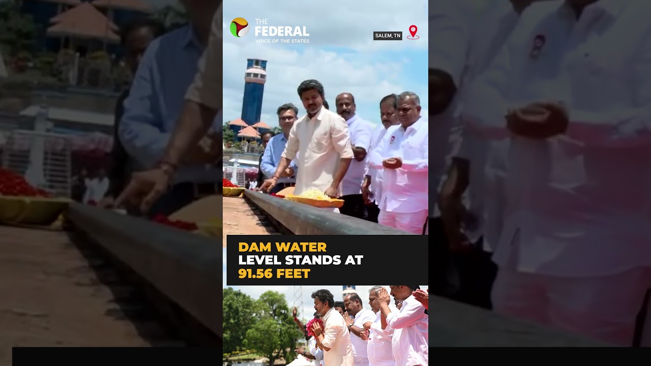 CM Vijay opens Mettur Dam gates for Cauvery delta irrigation | #shorts