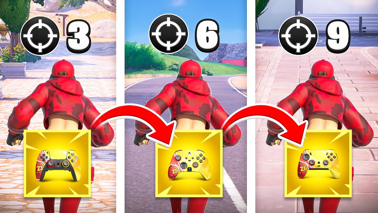 CHAQUE KILL je CHANGE de MANETTE sur FORTNITE ! 😲🎮  (Avec TOUTES les MANETTES ZFR)