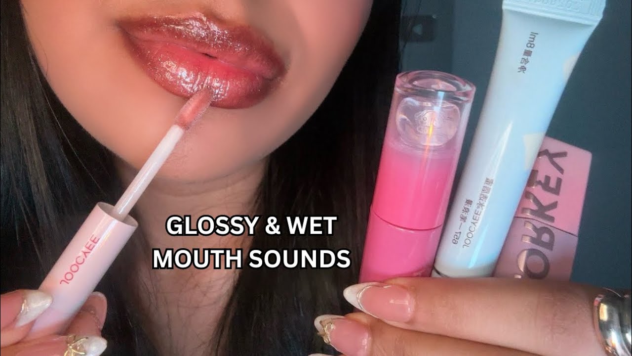 ASMR~ TINGLY Lipgloss Application w/ WET Mouth Sounds 💋 Ft. Shein 