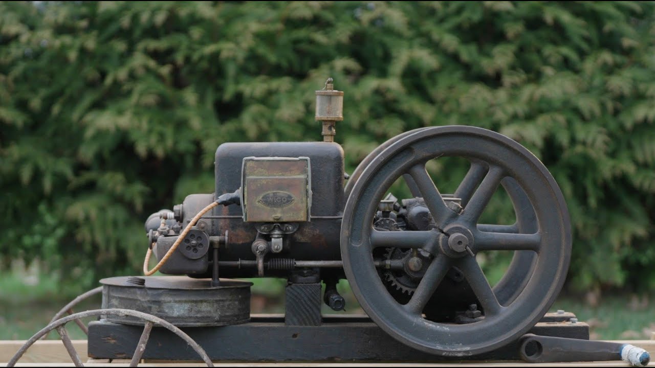 1923 Witte Engine Works 2 Horsepower Hit and Miss Engine: Preparation, Startup, Run & Shutdown