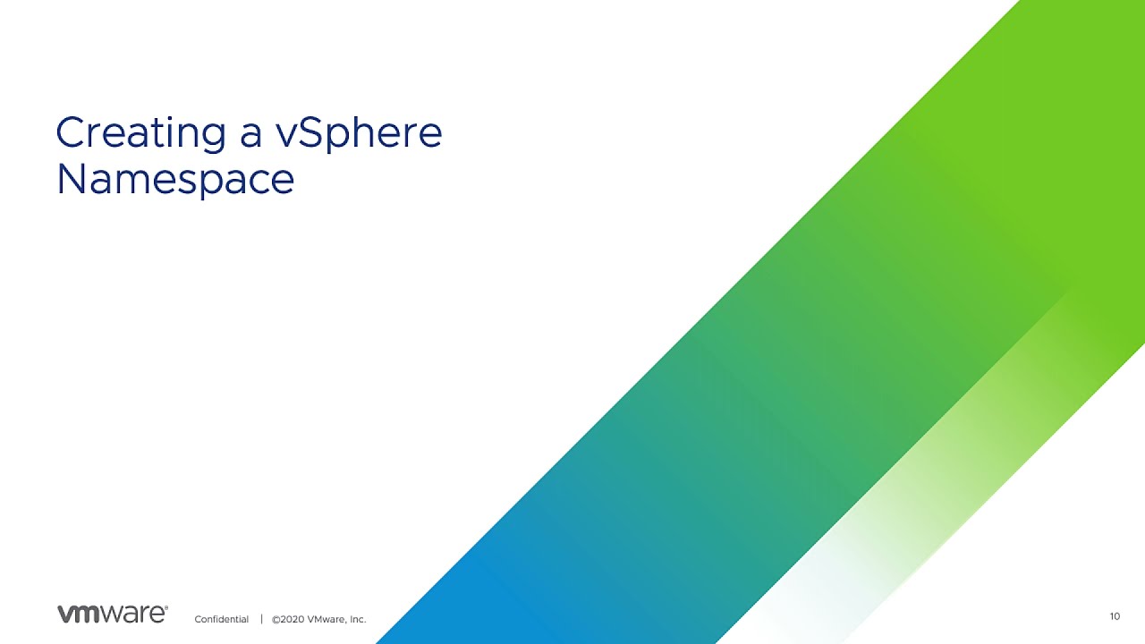 Quick Bytes   7 - vSphere with Tanzu Creating a Namespace