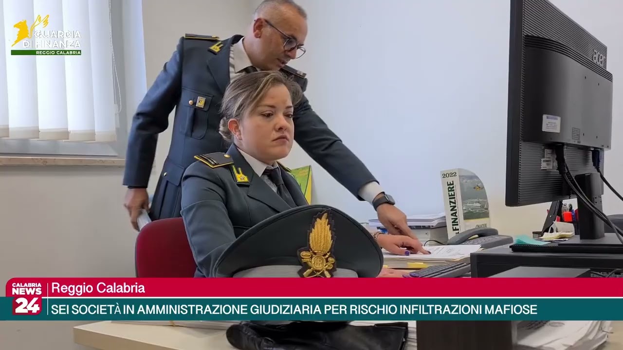 Reggio Calabria - SEI SOCIETÀ IN AMMINISTRAZIONE GIUDIZIARIA PER RISCHIO INFILTRAZIONI MAFIOSE…