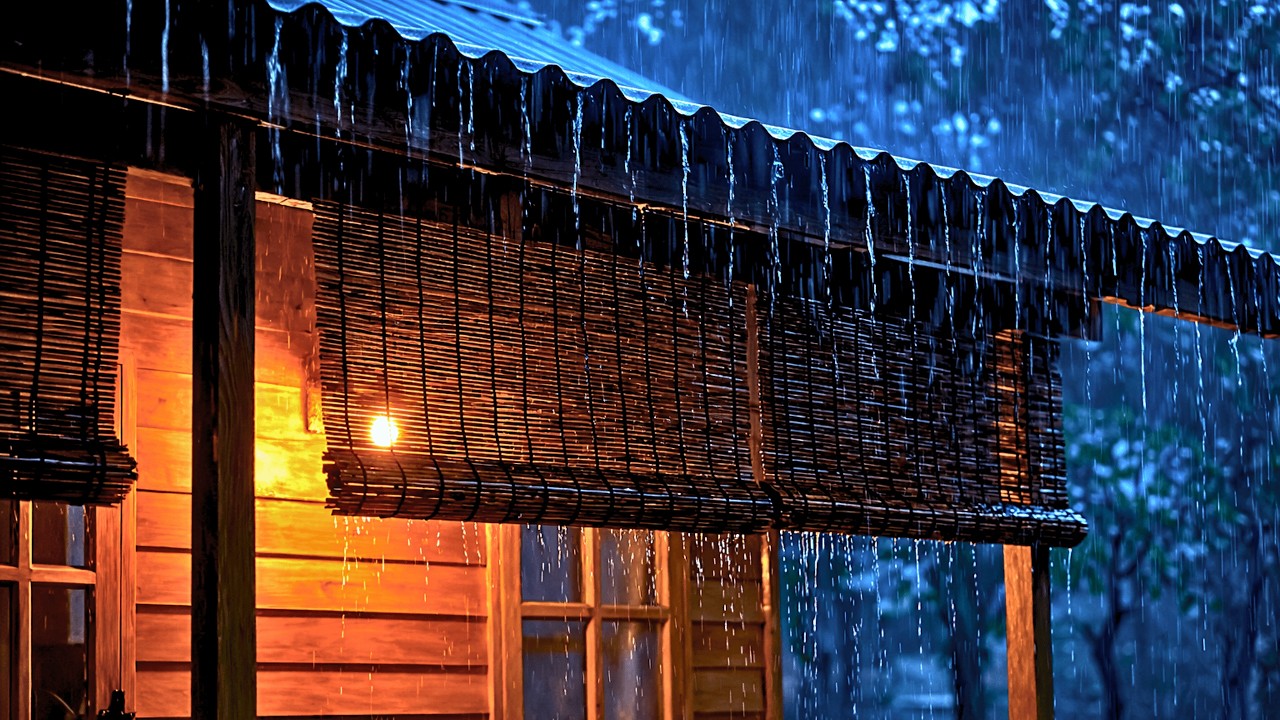 Som de Chuva para Dormir Bem Imediatamente  | Barulho de Chuva Pesada e Trovoadas para Relaxar