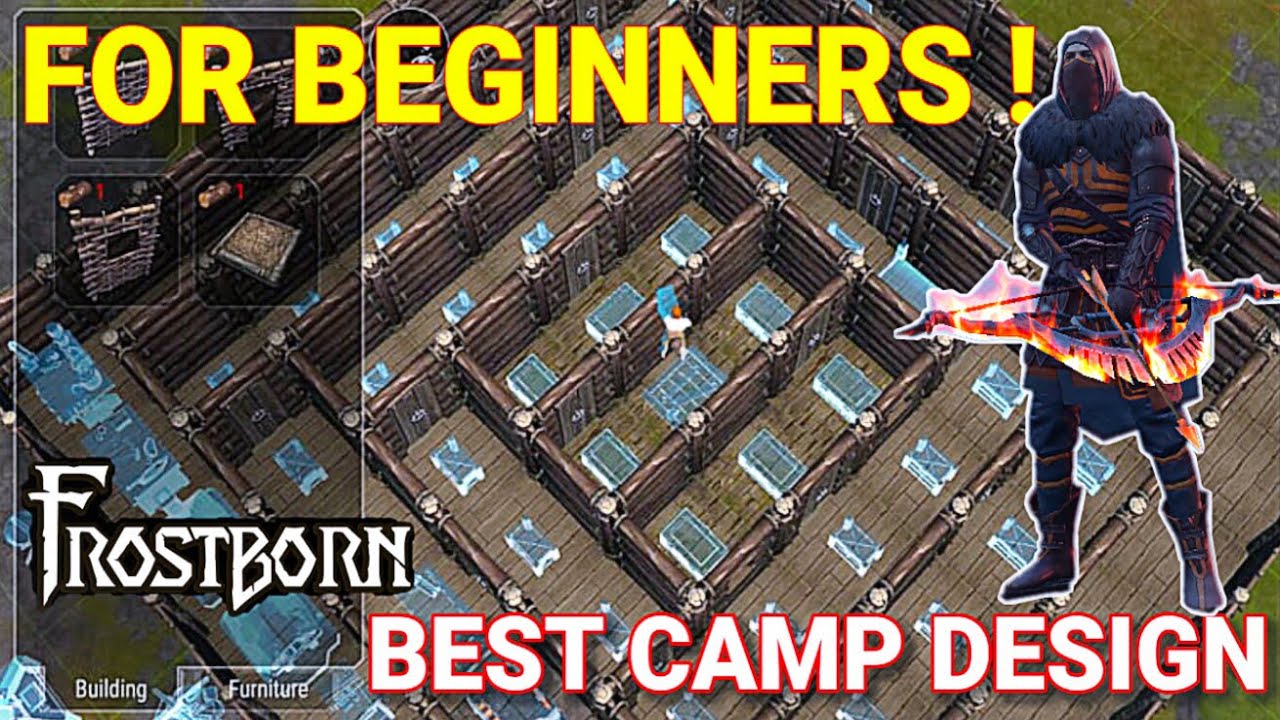 FROSTBORN | Best Camp Design For Beginners ! Frostborn: Co Op Survival