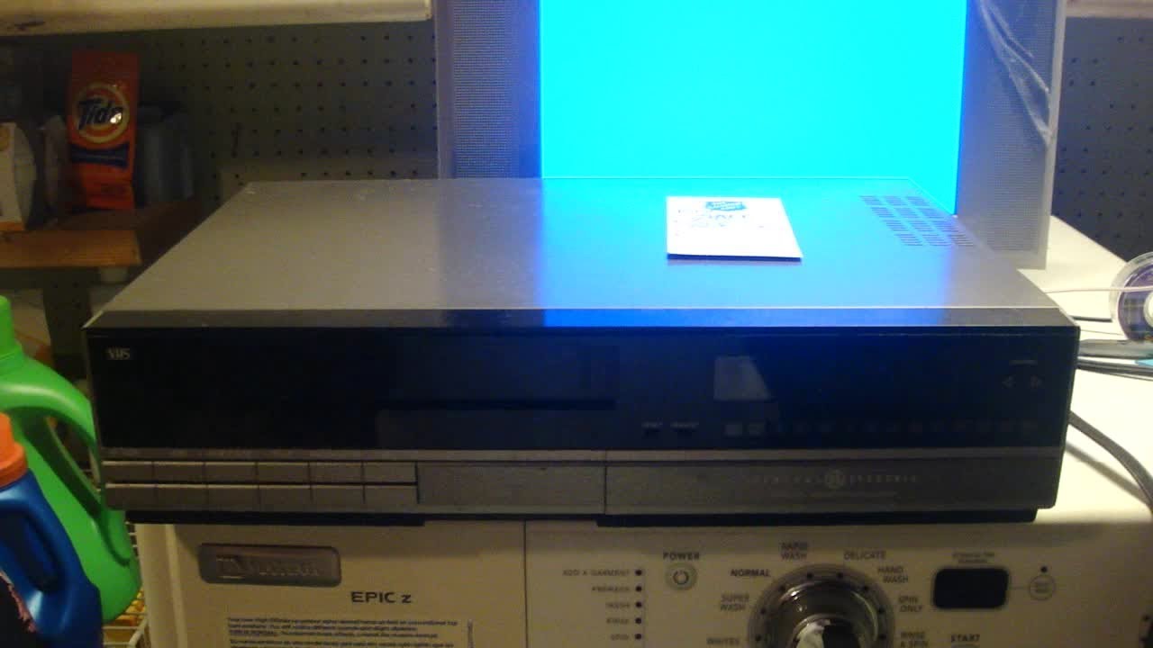 (1985) General Electric #1VCR6004X VCR First Test (Salvation Army Find)
