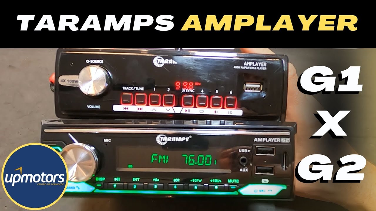 Comparativo TARAMPS AMPLAYER G1 e G2 vale a pena quais as diferenças ; UPMOTORS