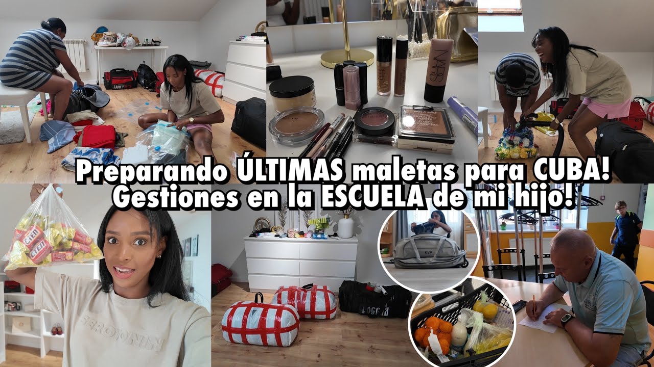POCOS DÍAS... PREPARANDO MÁS MALETAS PARA CUBA🇨🇺 EMBALAJE IDEAL😱 EN LA ESCUELA DE ALE 11,12 Sep 2025