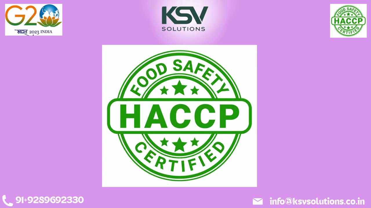 HACCP Certification (Hazard Analysis and Critical Control Points)!!