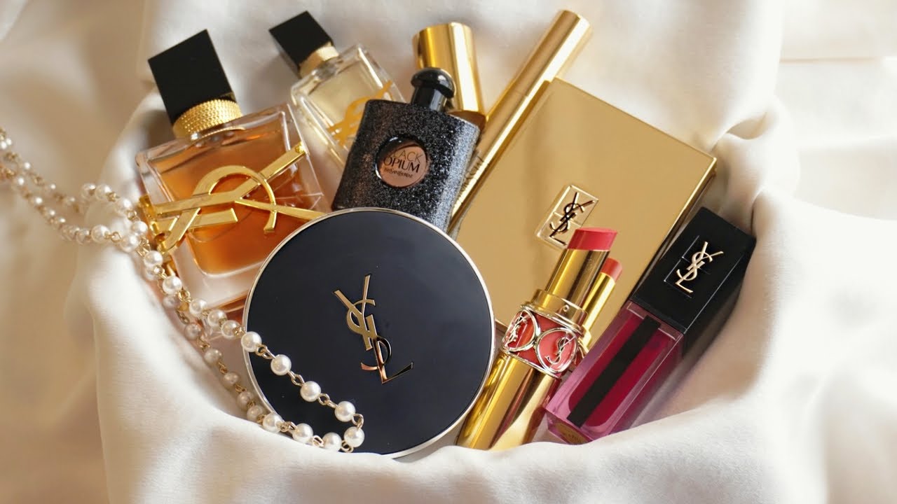 تجربتي مع مكياج وعطور من ايف سان لوران | Yves Saint Laurent #مكياج #عطور