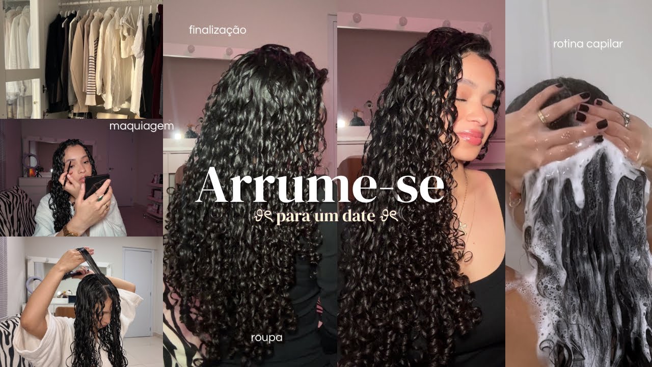 Arrume-se comigo para um DATE💋cabelo, maquiagem, roupa, produtos da WIDI CARE