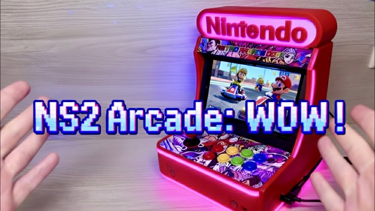This Retro Arcade Dock is Awesome 🤩 Mario Kart World Gameplay NS2