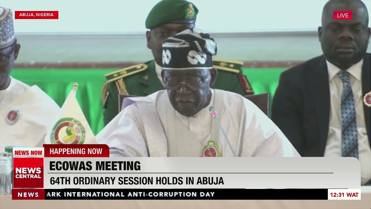 ECOWAS Chairman & Nigeria's President, Bola Tinubu, Gives his opening remarks at 64th ECOWAS Summit