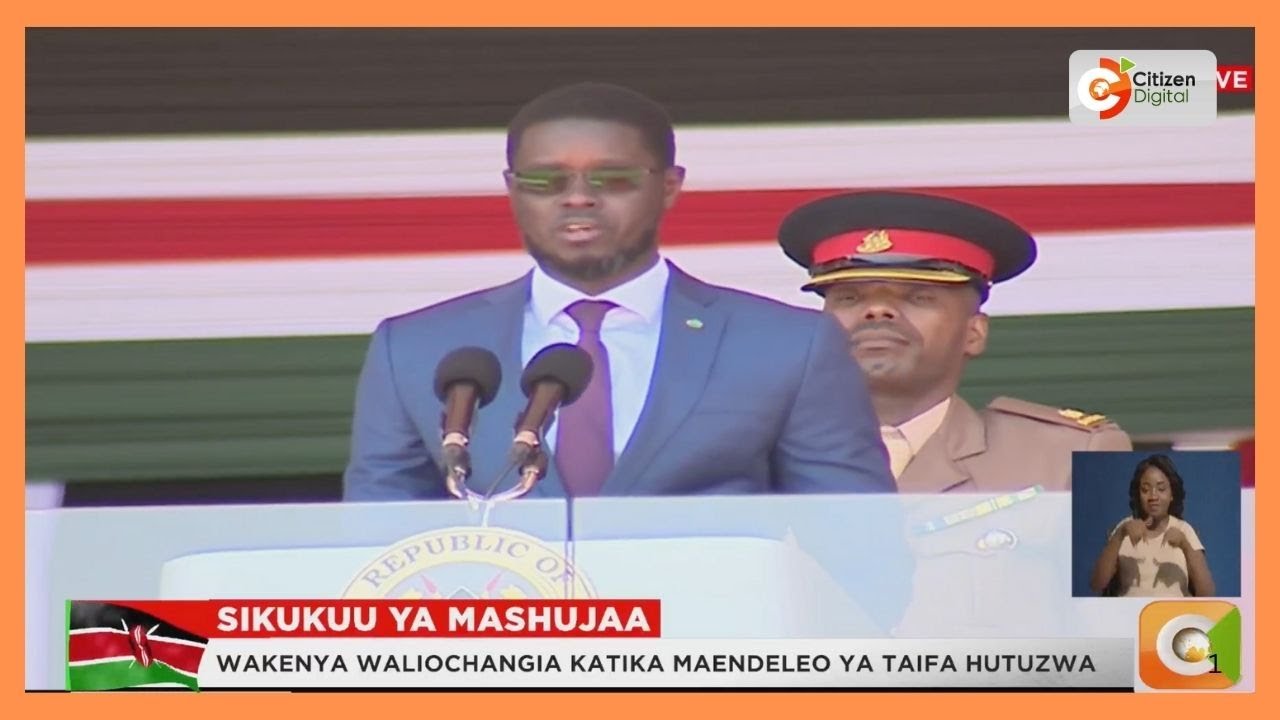 Senegal President Bassirou Diomaye Faye's Speech during Kenya's Mashujaa Day Celebrations