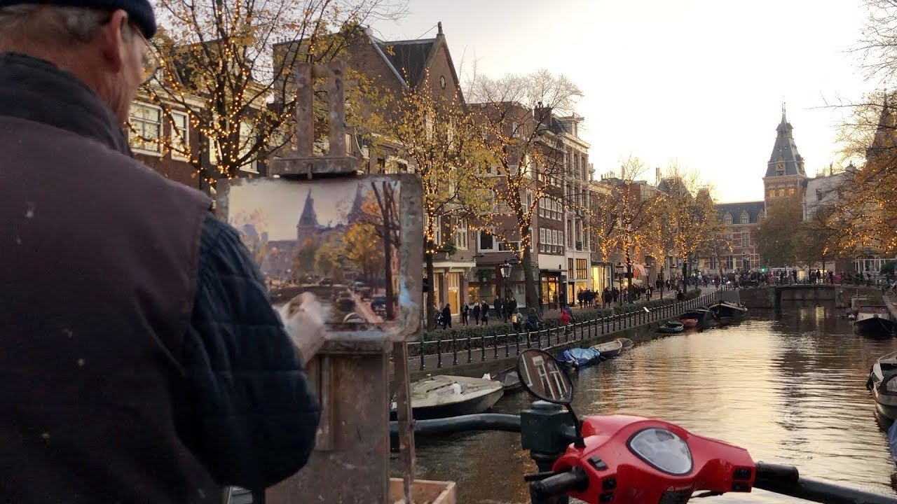 På tur til Amsterdam i en Hobby Vantana 65 De Luxe
