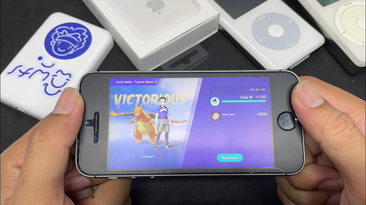 iPhone SE on iOS 15.1 beta 2 battery test with Pok&eacute;mon UNITE 😬