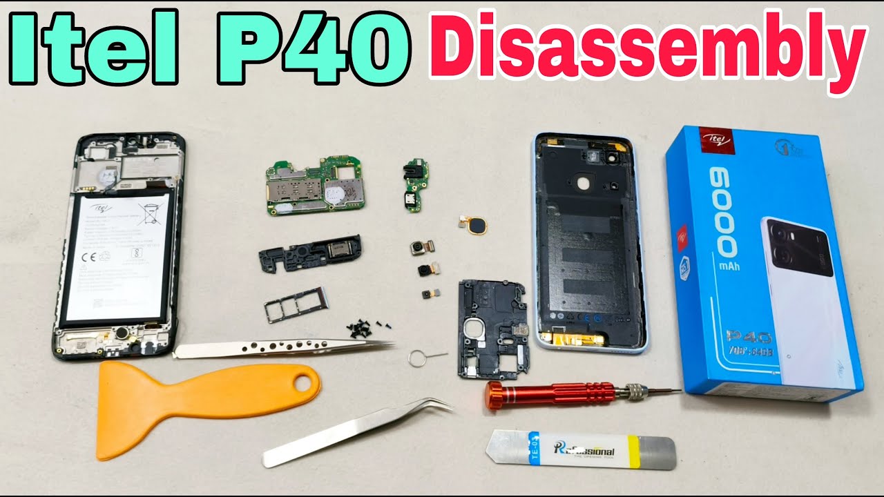 Itel P40 Disassembly / Teardown || How To Open Back Panel Itel P40 | All Parts Open Itel P40 |