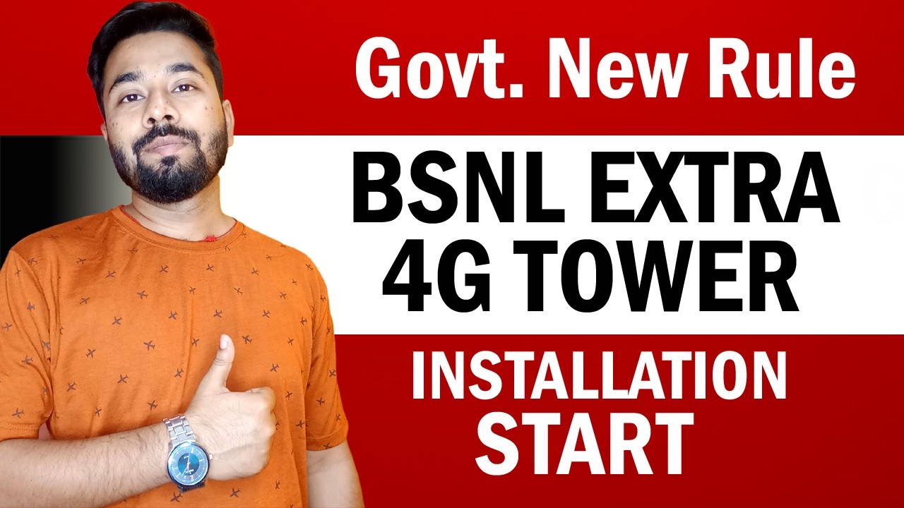 BSNL Install 5G Ready 100 4G Towers in your Area !! #bsnl
