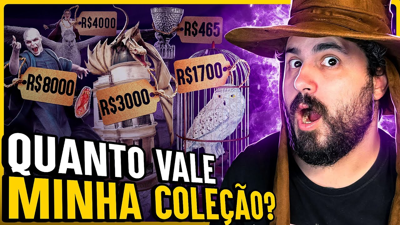 MINHA COLEÇÃO DE HARRY POTTER ATUALIZADA COM VALORES (2024) | Quanto será que vale?