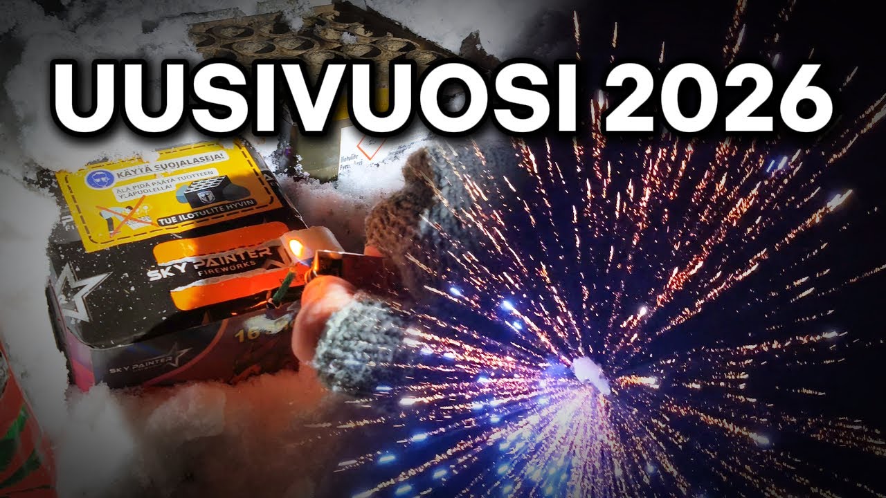 Uusivuosi 2025-2026 Rakettien Ampumista