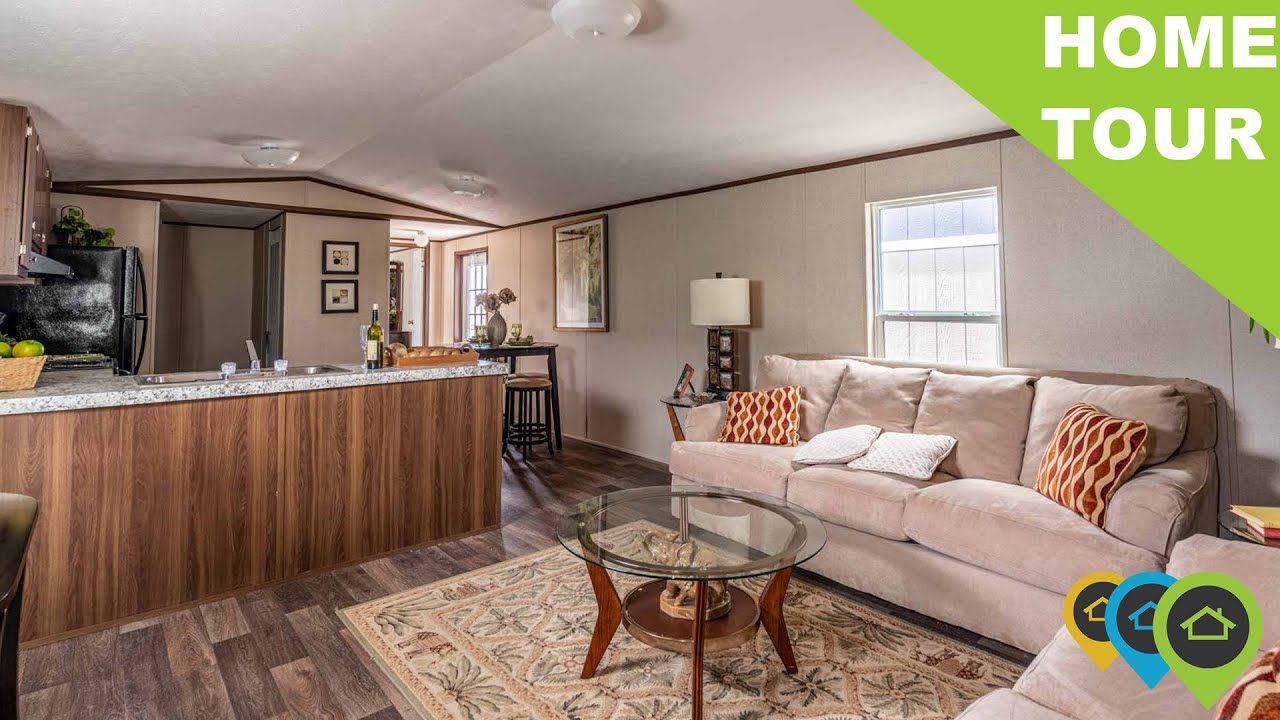 Single wide Mobile Home Tour of this wonderful MANUFACTURED HOME!