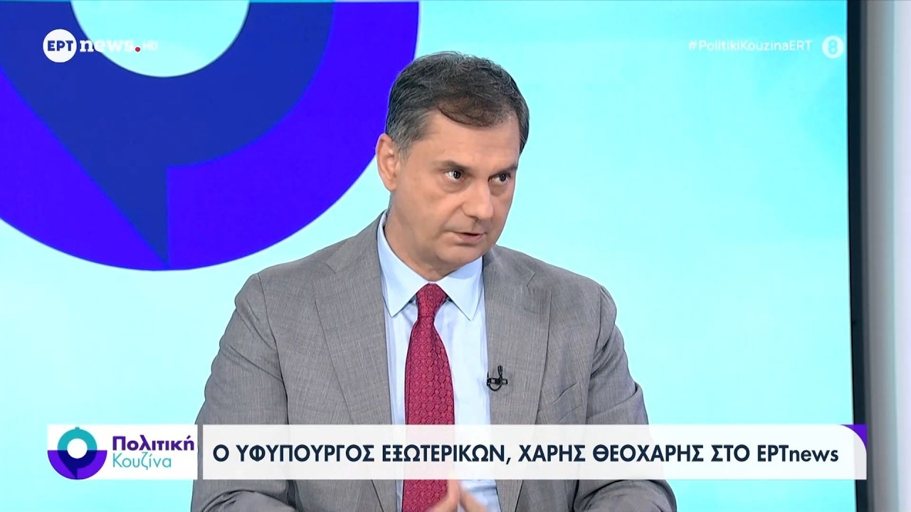 Ο υφυπουργός Εξωτερικών, Χάρης Θεοχάρης στο ΕΡΤnews