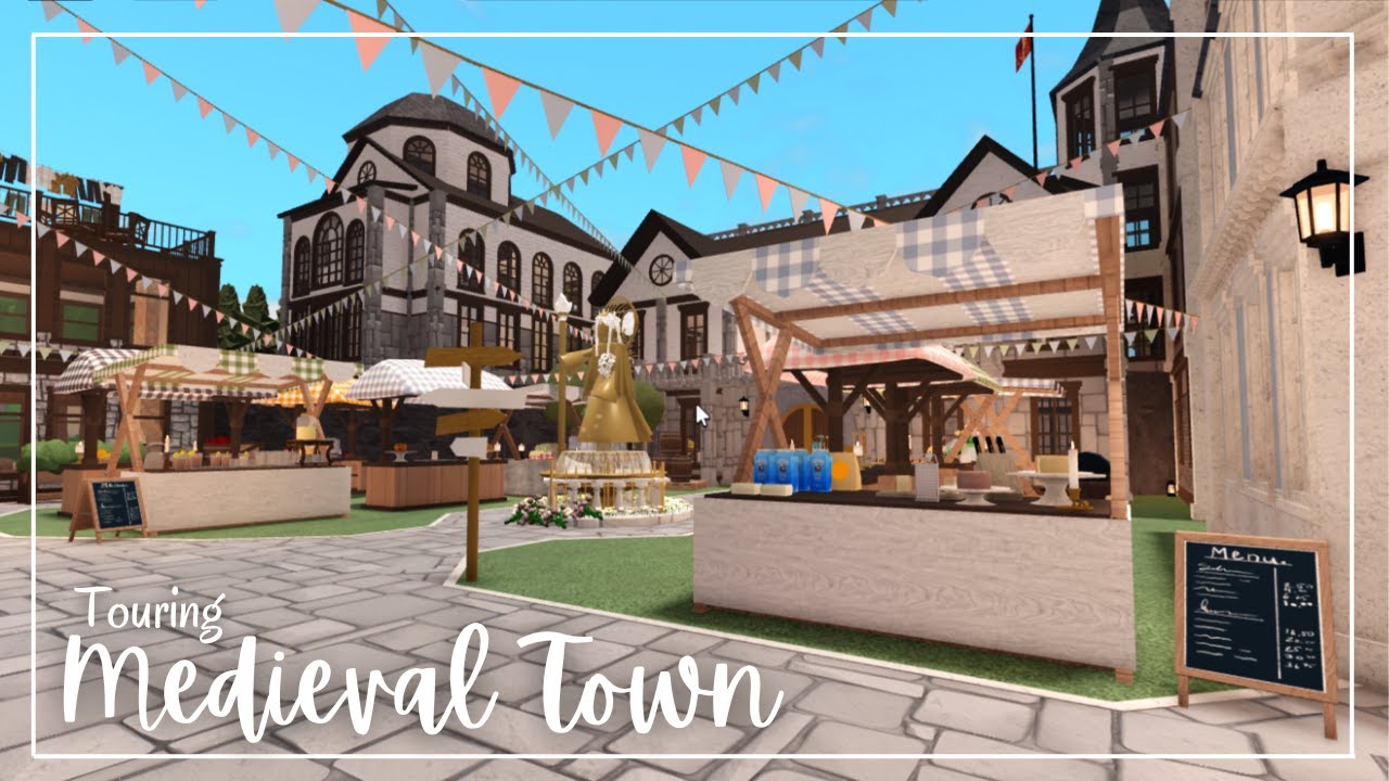 Touring my $2M Medieval Town in Bloxburg
