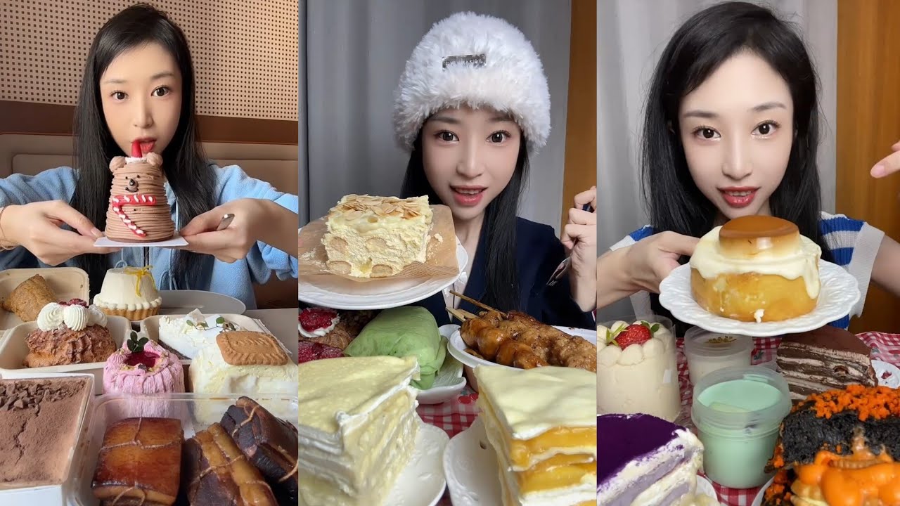 Eating cake 🍰🎂 dessert 🎂 MUKBANG Swakathik #cakeeating #cake #dessert#chocolatecake