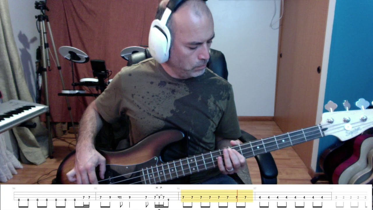 Rush - Time Stand Still [Bass Cover + Tabs]
