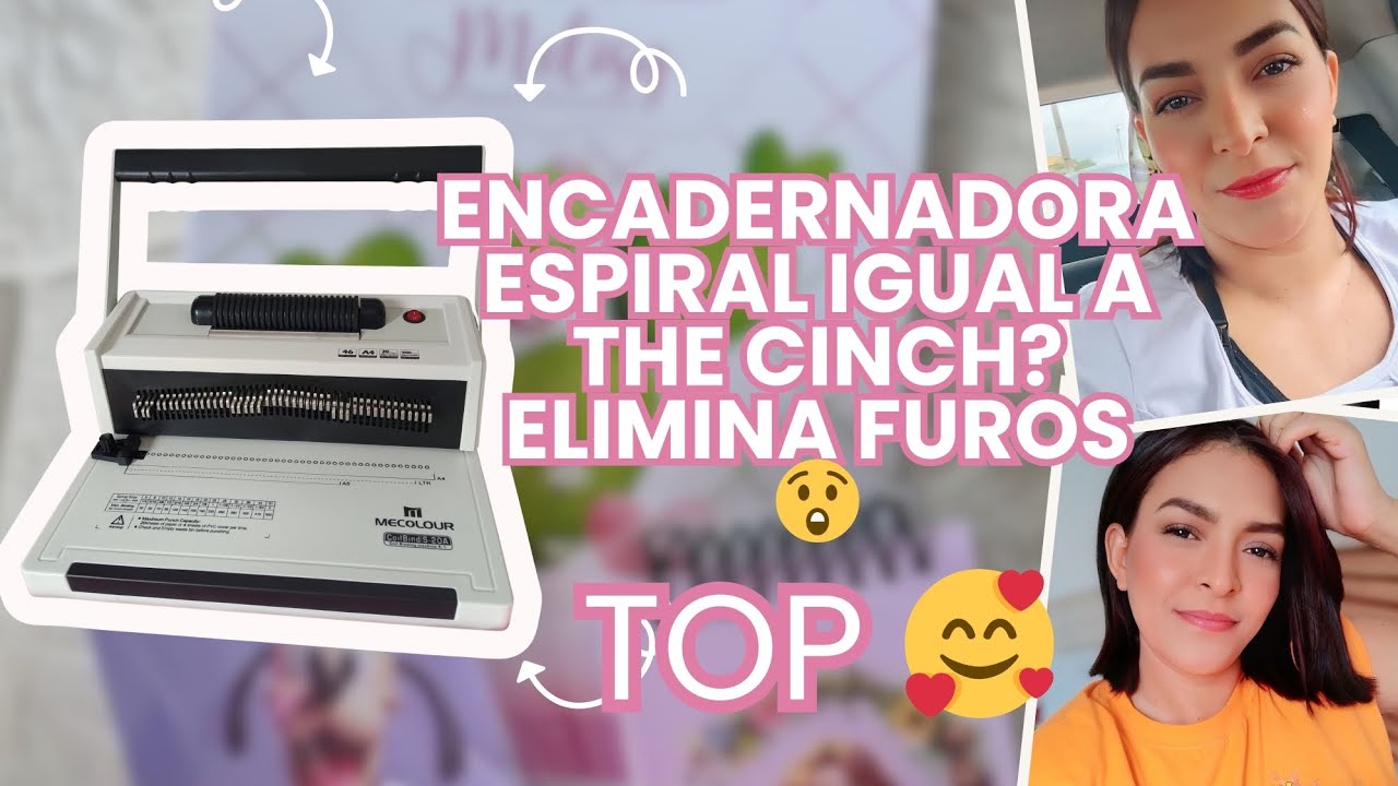 Encadernadora espiral elétrica que elimina furos maravilhosa