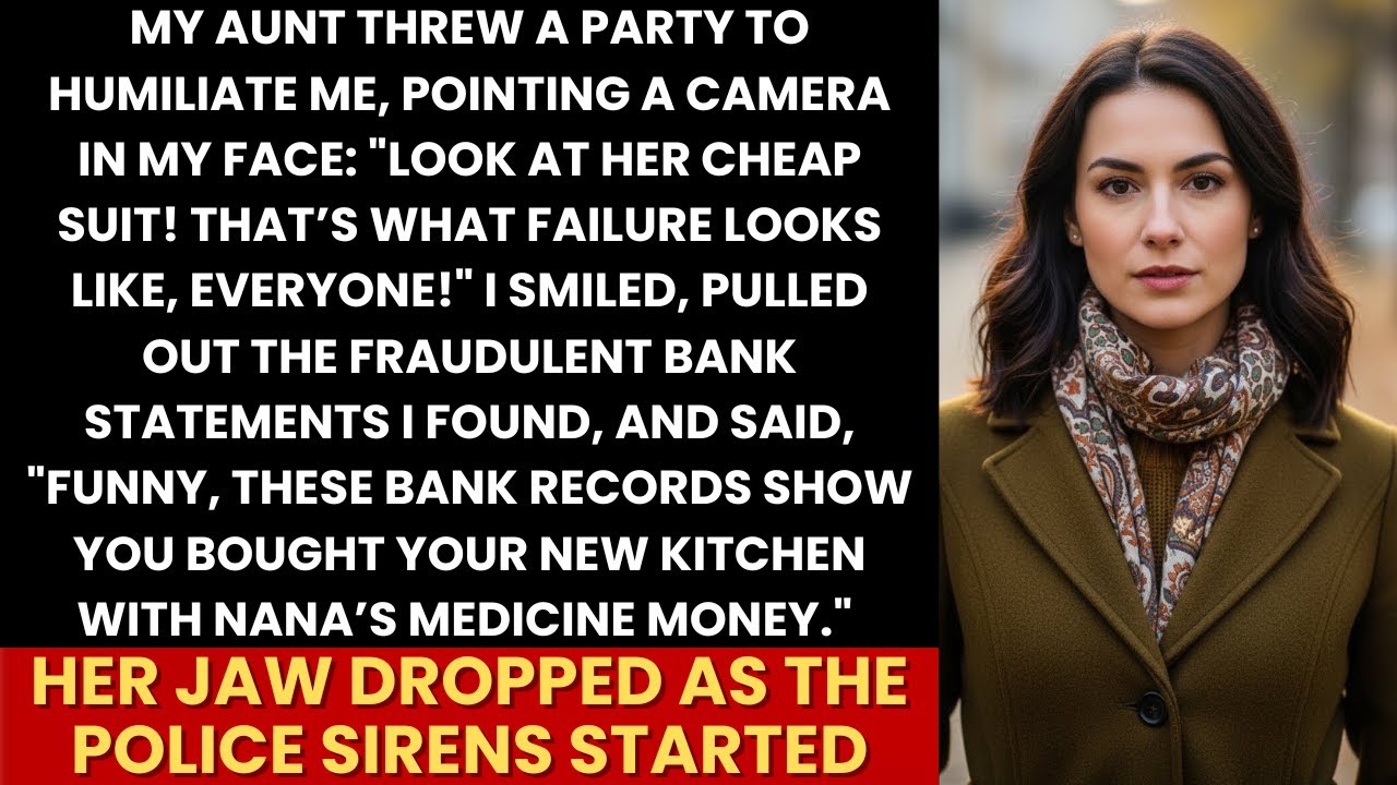Aunt Mocked Me “Look At Her Cheap Suit”—I Said “These Records Prove You Stole Nana’s Medicine Money”