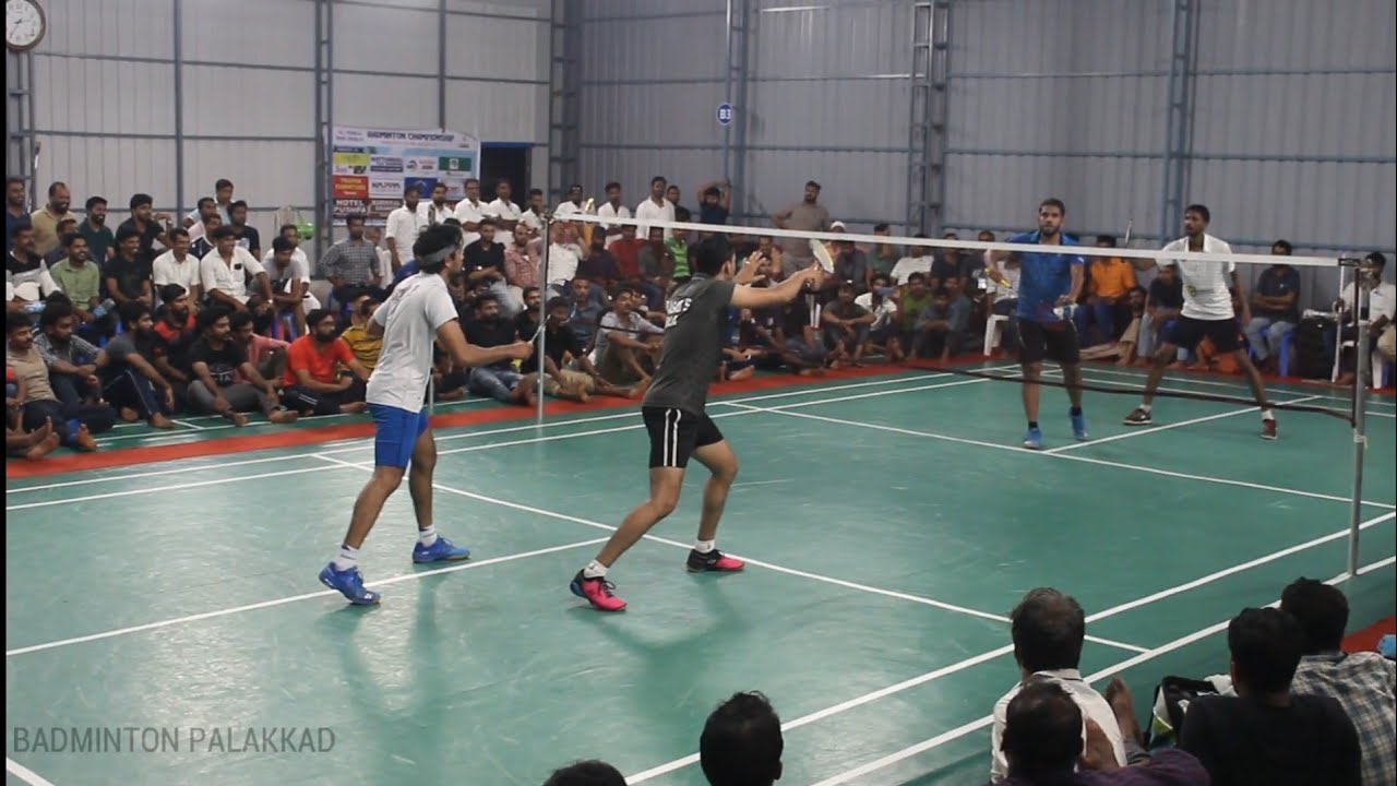 BALU NG& VISHNU RAJENDRAN VS ASWIN PAUL&SHYAM PRASAD-ALL KERALA DOUBLES BADMINTON CHAMPIONSHIP FINAL