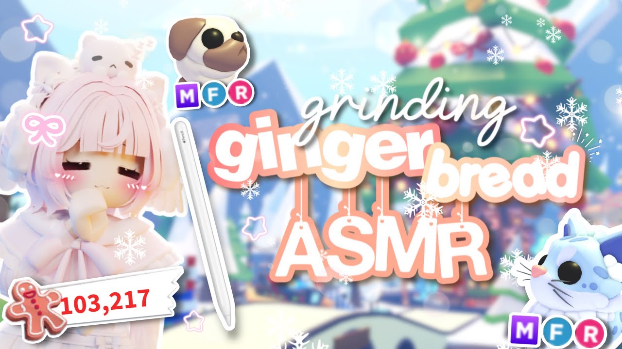 *ੈ🎄✩‧₊ Grinding Gingerbread (Apple Pencil Asmr)! | Adopt Me Video #adoptme #adoptmechristmas  ₊˚🦌⊹♡