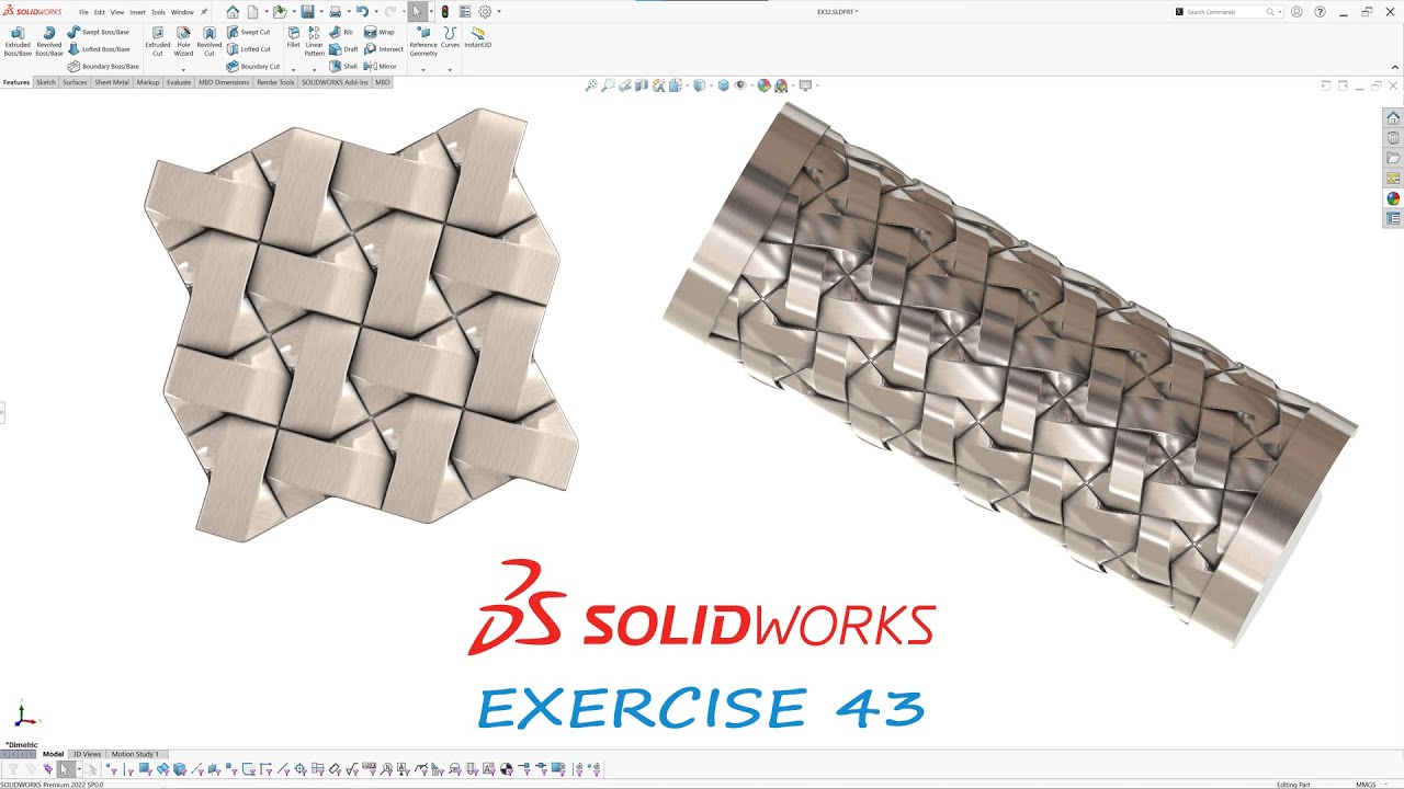 Mastering Interlocking Tile pattern in SolidWorks