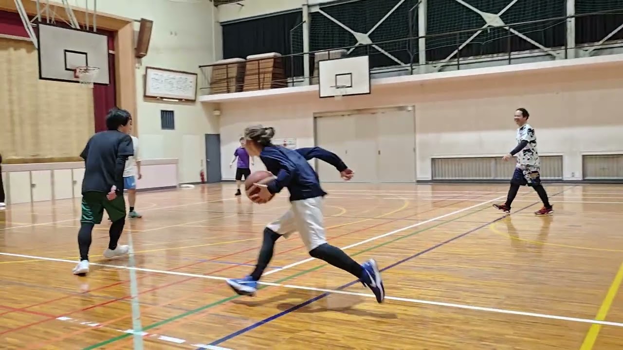 日曜ヤング対シニア2試合目3クォーター
