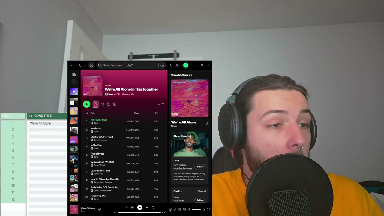 SO RAW! Reacting to Dave - We're All Alone In This Together