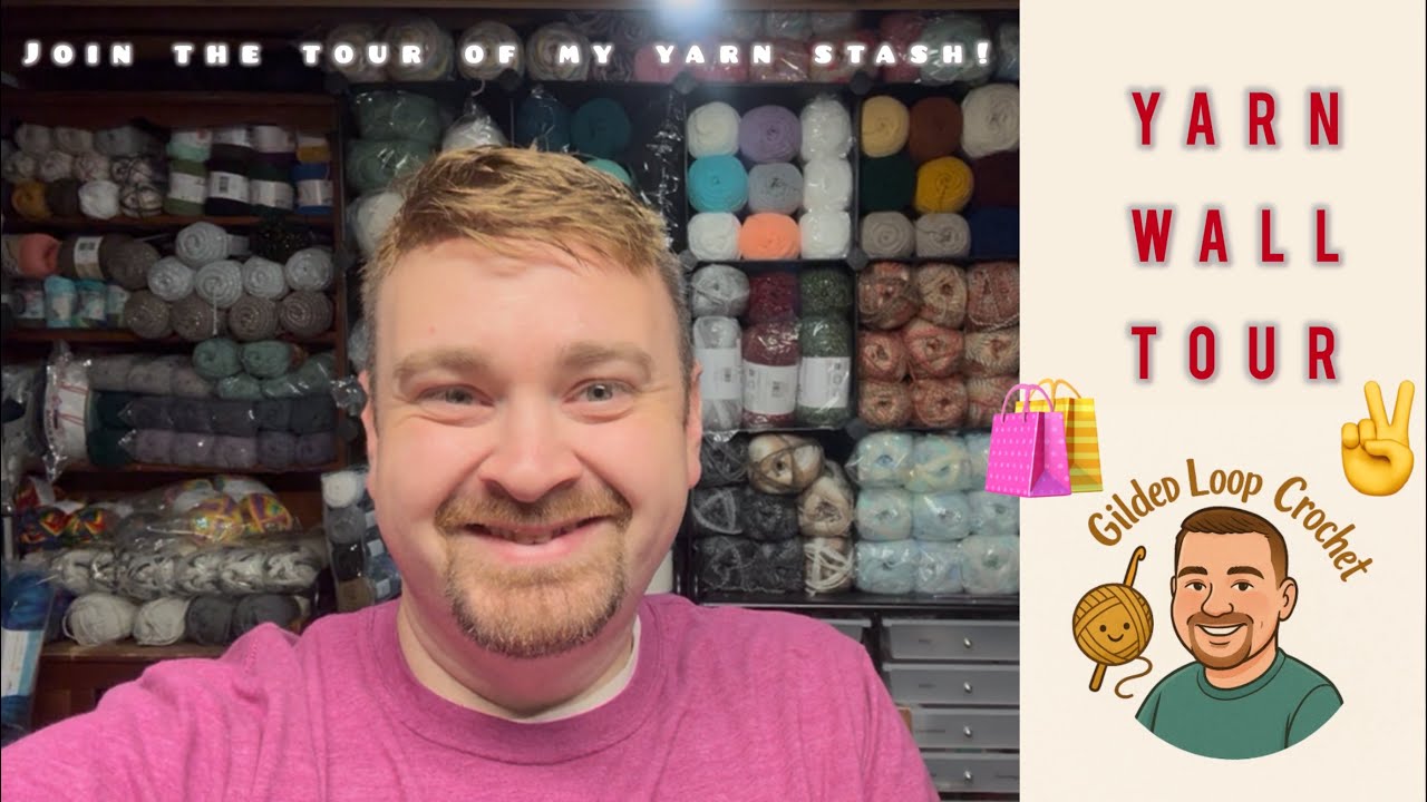 Tour of my Yarn Room - Come see all the Yarns! - Gilded Loop Crochet