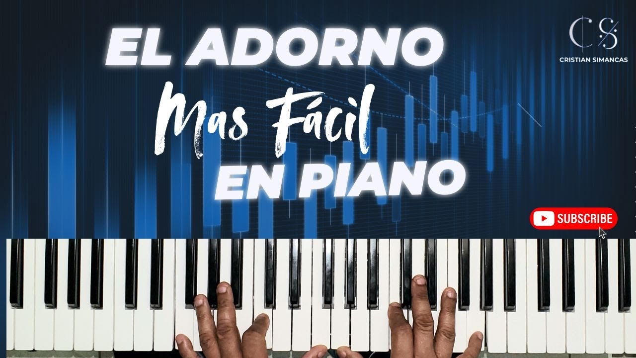 El ADORNO más Fácil en PIANO 🎹🎹🎹