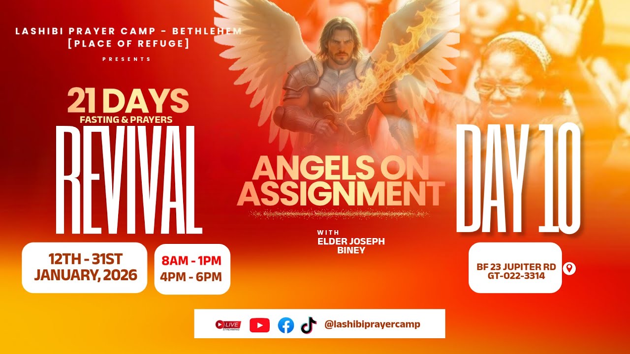 YOU ARE WATCHING THE 21 DAYS REVIVAL SERVICE . DAY 10..PT.1. 21.01.2026