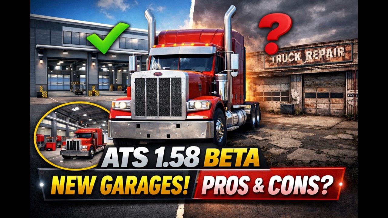 American Truck Simulator 1.58 Beta – New Garage Rework Explained (Pros & Cons)