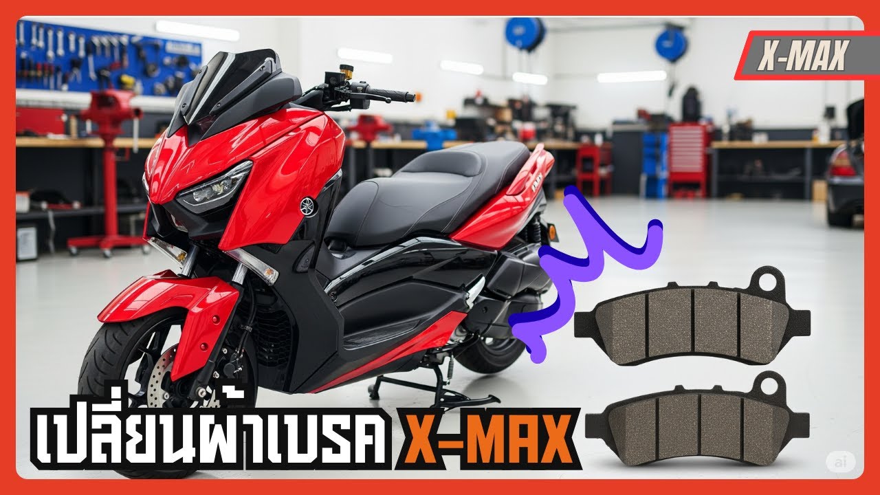 เปลี่ยนผ้าเบรคหลัง X-MAX FERODO Brake Pad