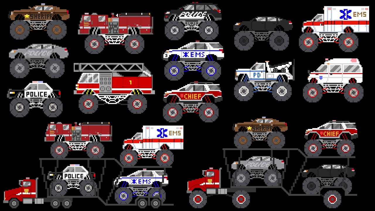 Monster Emergency Vehicles - The Kids' Picture Show