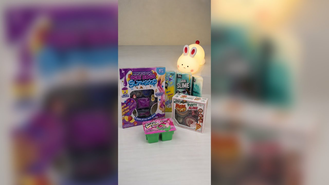 I Tried ALL five Below Slime Kits in one video … ASMR Oddly Satisfying Compilation ( no talking )