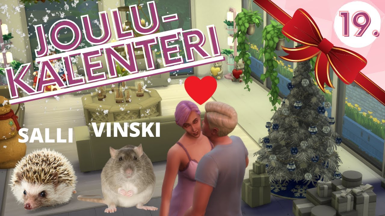 Sisustetaan jouluisesti ja rakkautta ilmassa 🎄❤️ #19 | JOULUKALENTERI | SIMS 4