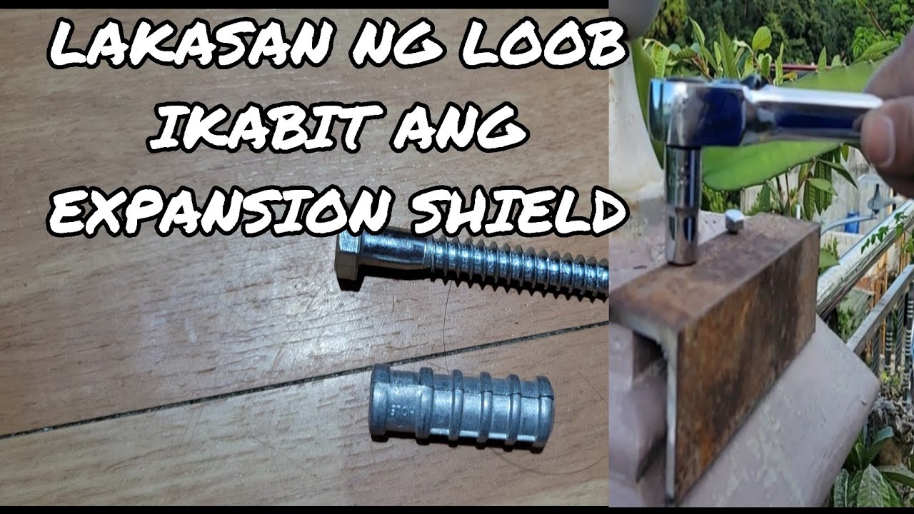 PAANO IKABIT ANG EXPANSION SHIELD and BOLT, BasLag tv