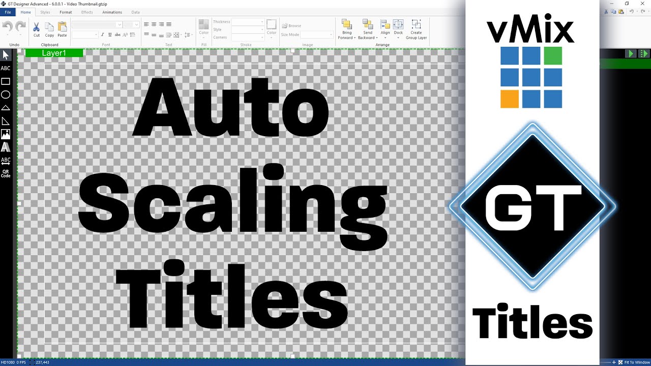 Auto Scaling Titles- How to use the Bounding feature in vMix GT now with Text Anchoring.