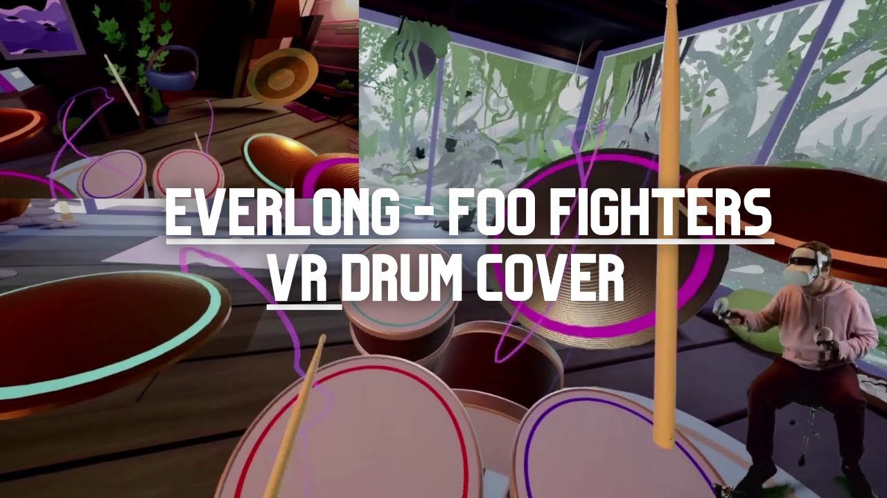 Everlong - Foo Fighters Drum Cover In Virtual Reality // Paradiddle VR Quest 2