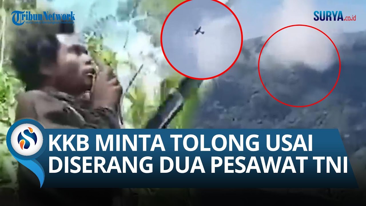 KKB Panik Lari ke Hutan usai Dua Pesawat Tempur TNI Serang & Ratakan Markas KKB: Ludes Terbakar!