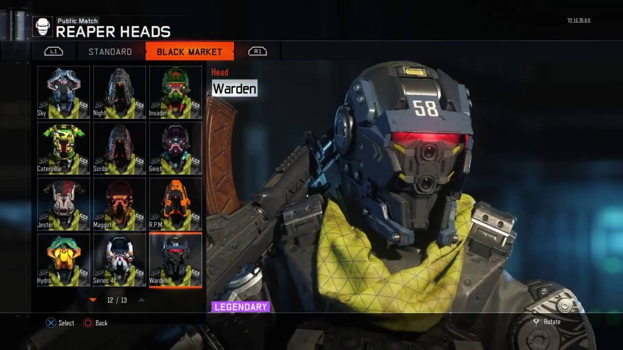 BO3|All REAPER Black Market Head & Bodie Themes (V 1.12)